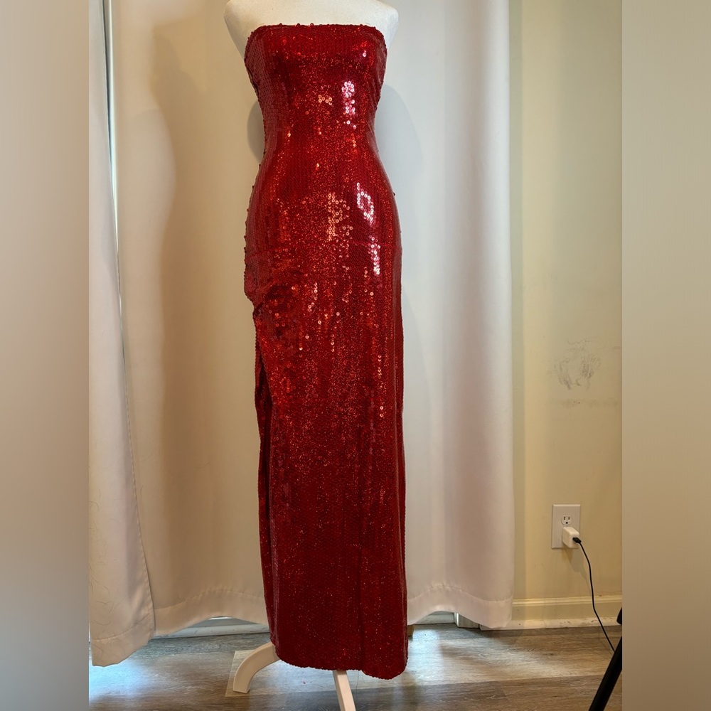 Costume Jessica Rabbit Sequin Dress Red Size Small